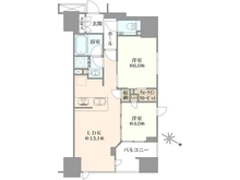 【東京都/中央区新川】シティハウス東京八重洲通り 間取り図