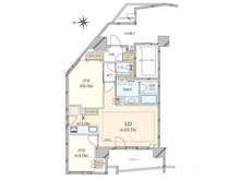 【東京都/中央区銀座】プラウド銀座一丁目 間取り図