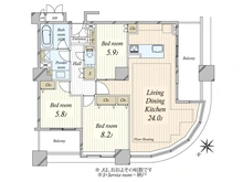 【東京都/豊島区西池袋】ザ・タワー・グランディア 間取り図