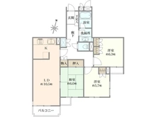 【東京都/世田谷区砧】パークハイム祖師ヶ谷大蔵 間取り図