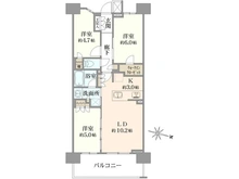 【神奈川県/川崎市幸区新小倉】クレストプライムレジデンス プロムナード七番街 間取り図