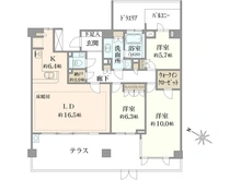 【東京都/世田谷区成城】パークシティ成城 Aコート 間取り図