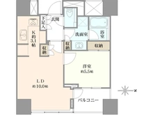 【東京都/港区芝】パークタワー芝公園 間取り図