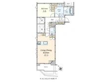 【東京都/渋谷区恵比寿南】ルジェンテ恵比寿 間取り図