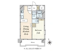 【東京都/目黒区大橋】パラスト上目黒 間取り図