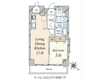 【東京都/目黒区目黒】朝日中目黒マンション 間取り図