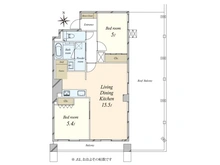 【東京都/渋谷区恵比寿西】日商岩井代官山マンション 間取り図