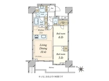 【東京都/目黒区中目黒】プラウド中目黒 間取り図