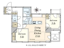 【東京都/渋谷区恵比寿】グランドメゾン恵比寿の杜 間取り図