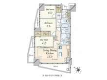 【東京都/目黒区中目黒】シティハウス中目黒レジデンス 間取り図