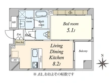 【東京都/渋谷区恵比寿】フリーディオ広尾南 間取り図