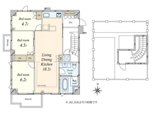 【東京都/世田谷区松原】松原フラット 間取り図