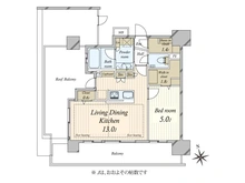 【東京都/台東区松が谷】デュオヴェール浅草WEST 間取り図