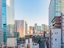 【東京都/千代田区外神田】Brillia秋葉原（ブリリア秋葉原） 眺望：バルコニーより、秋葉原駅方面を撮影