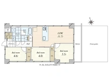 【東京都/豊島区高田】目白ガーデニア 間取り図