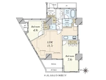 【東京都/文京区本郷】プラウドタワー本郷東大前 間取り図