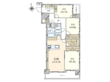 【東京都/荒川区荒川】モア・クレスト荒川公園 ソレーユ館 間取り図