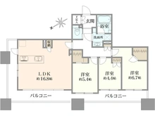 【東京都/足立区千住】アトラスタワー北千住 千住ミルディスII番館 間取り図