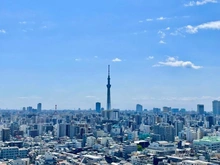 【東京都/荒川区東日暮里】アトラスブランズタワー三河島 眺望：スカイツリーView（天候による）
ズームあり