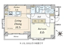 【東京都/中央区佃】エスタシオン月島 間取り図