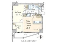 【東京都/文京区本郷】オープンレジデンシア本郷後楽園 間取り図