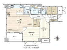 【東京都/文京区本郷】プラウド本郷 間取り図