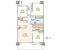 【東京都/練馬区貫井】フランヴィーヴル富士見台 間取り図
