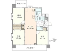【東京都/府中市宮町】ライオンズマンション府中宮町 間取り図