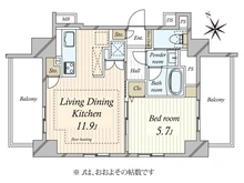 【東京都/文京区湯島】ファミール御茶ノ水アンシェール 間取り図