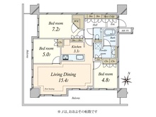 【東京都/千代田区神田東松下町】アルファグランデ千桜タワー 間取り図