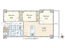 【東京都/豊島区高田】目白ガーデニア 間取り図