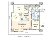 【東京都/千代田区神田東松下町】アルファグランデ千桜タワー 間取り図
