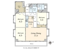 【東京都/大田区北馬込】ライオンズマンション北馬込 間取り図
