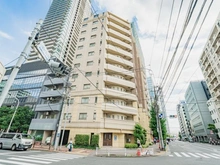 【東京都/文京区小石川】アルシオン文京小石川 外観：角の建物