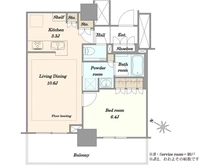 【埼玉県/川口市栄町】プラウドタワー川口クロス 間取り図