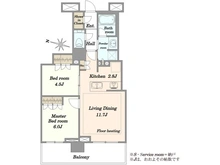 【埼玉県/川口市栄町】プラウドタワー川口クロス 間取り図