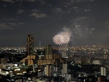 【埼玉県/川口市幸町】川口パークタワー 眺望：北区花火会