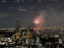 【埼玉県/川口市幸町】川口パークタワー 眺望：北区花火会