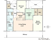 【神奈川県/川崎市中原区新城】クリオレジダンス新城フロントコート 間取り図