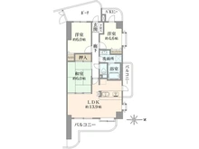 【神奈川県/川崎市川崎区浜町】ダイアパレス川崎グリーンポート 間取り図
