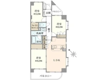 【神奈川県/川崎市高津区北見方】ヴィルクレール二子多摩川 間取り図