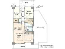 【神奈川県/川崎市高津区梶ケ谷】エム・ブランド梶ヶ谷 間取り図