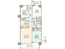 【神奈川県/川崎市高津区久本】ヴェルレージュ溝の口 間取り図
