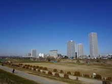 【神奈川県/川崎市高津区二子】プラウド二子新地 多摩川緑地（現地より約630m）