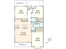 【神奈川県/川崎市宮前区宮崎】マイキャッスル宮崎台イーストコート 間取り図