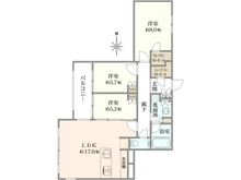 【神奈川県/川崎市宮前区有馬】バースシティ・ザ・マーク鷺沼 間取り図
