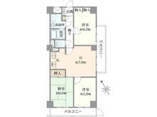 【神奈川県/川崎市高津区新作】キャッスル梶が谷 間取り図