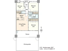 【神奈川県/川崎市高津区末長】エクセレントシティ武蔵新城アクトラージュ 間取り図