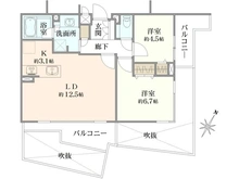 【神奈川県/川崎市高津区下作延】バースヒル溝の口ブレッサ 間取り図