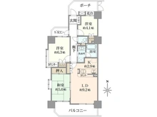 【神奈川県/川崎市高津区久本】ルネサンスフォルム溝の口 間取り図
